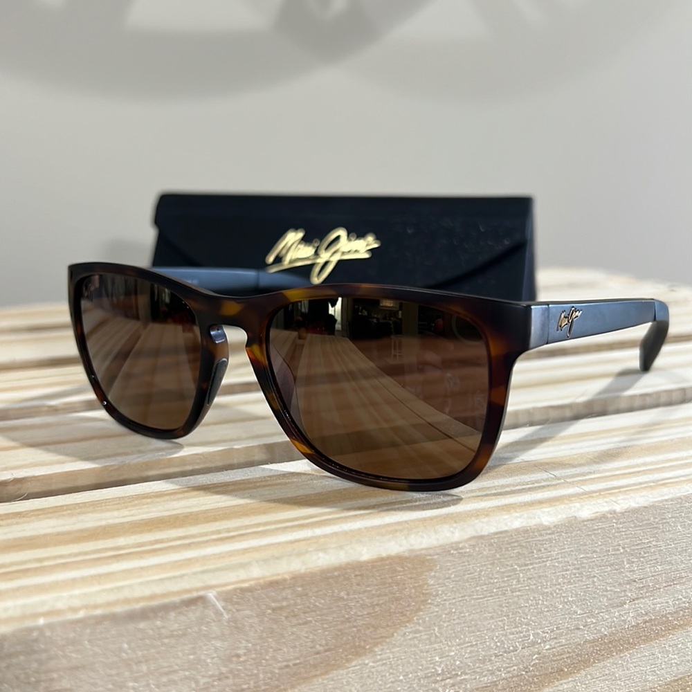 MAUI JIM Longitude Polarized Sunglasses Bronze (Unisex) •LIKE NEW• no damage